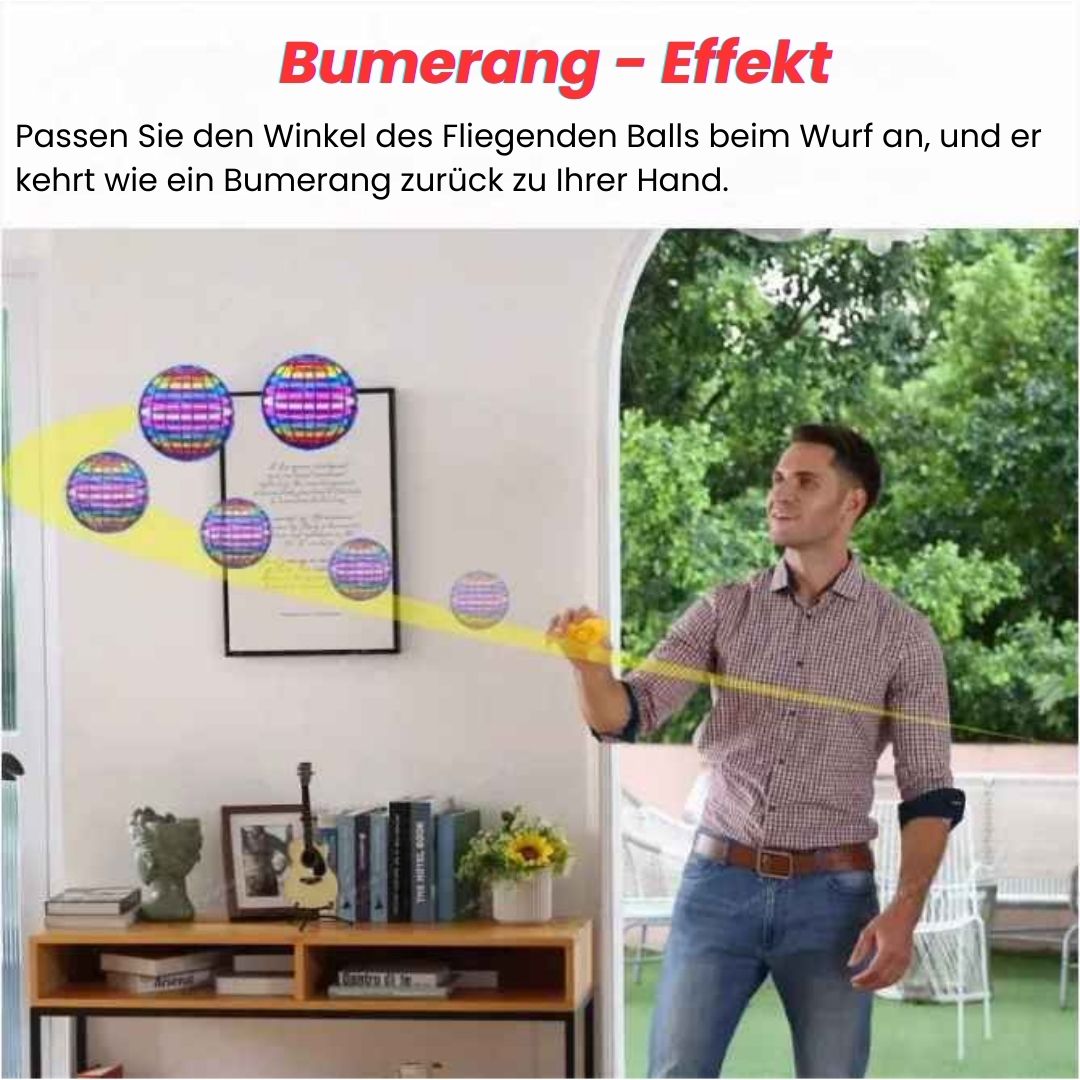 Fliegender Ball - Magischer Schwebeball mit LED-Licht