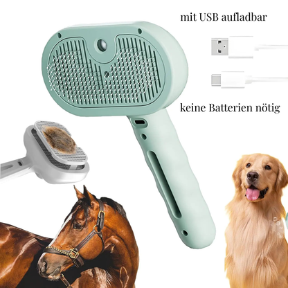 EasyPet elektrische Sprühnebel-Fellbürste für Katze und Hund