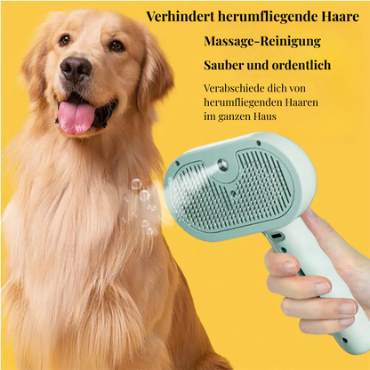 EasyPet elektrische Sprühnebel-Fellbürste für Katze und Hund