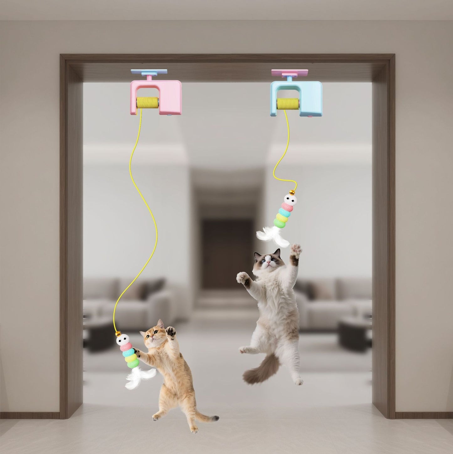Elektrisches Katzenspielzeug Tür-Jojo