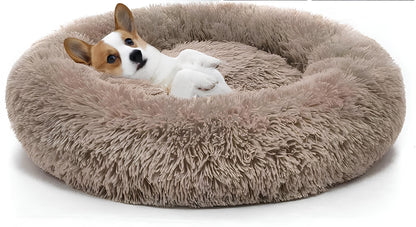 Kuschelbett in Donut Form aus Plüsch