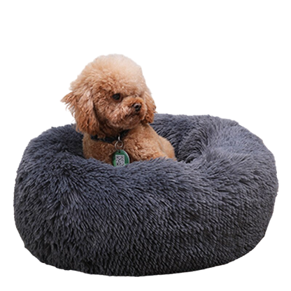 Kuschelbett in Donut Form aus Plüsch