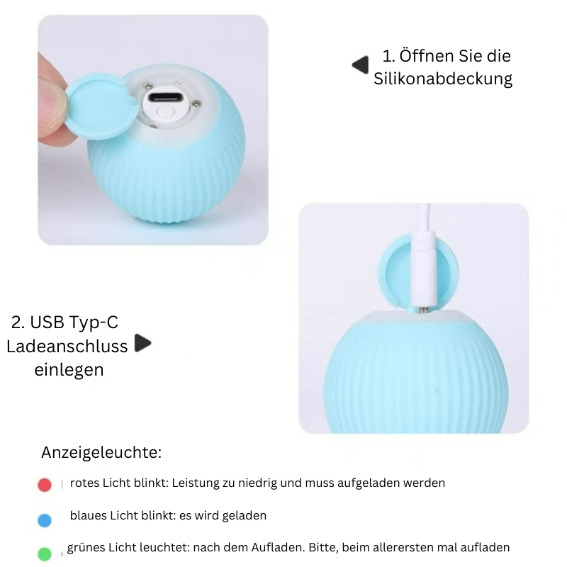 Selbstrollender Katzen-Spielball