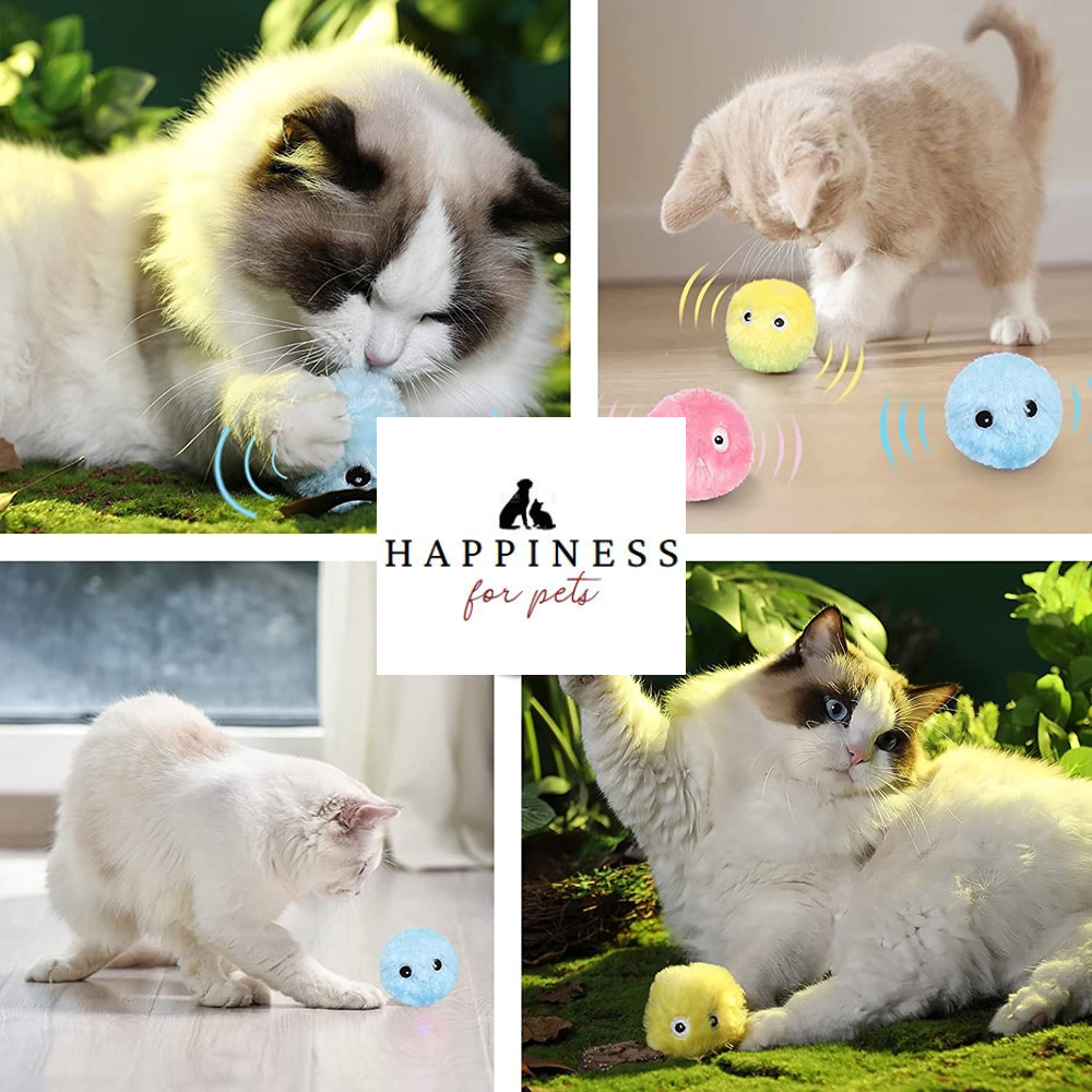 Flauschiger Spielzeugball für Katzen