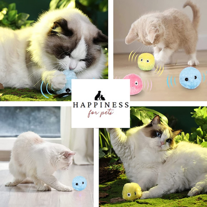 Flauschiger Spielzeugball für Katzen