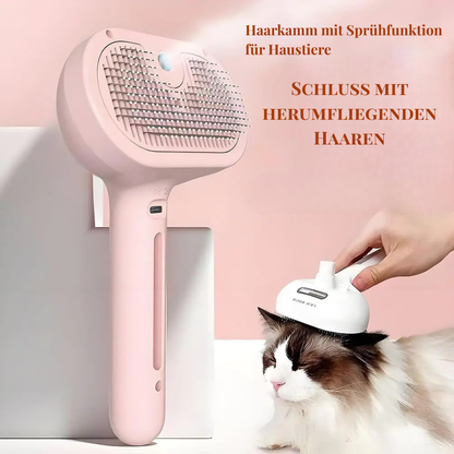 EasyPet elektrische Sprühnebel-Fellbürste für Katze und Hund