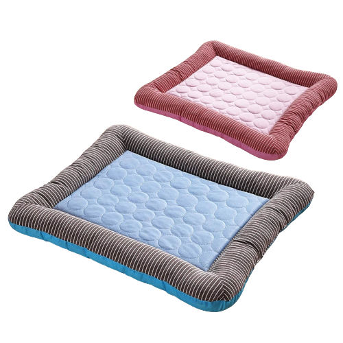 Kühlende Haustier-Matte mit weicher Kissen-Umrandung