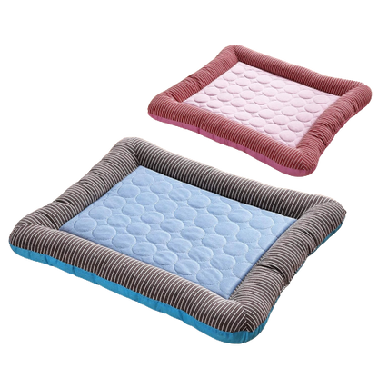 Kühlende Haustier-Matte mit weicher Kissen-Umrandung