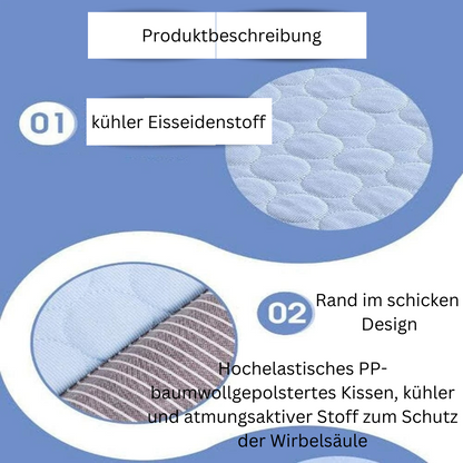 Kühlende Haustier-Matte mit weicher Kissen-Umrandung