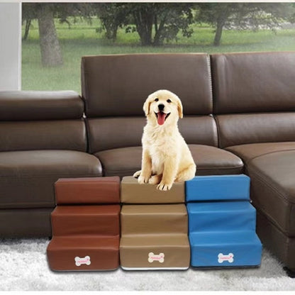 Hunde-Klettertreppe mit Bezug aus PU