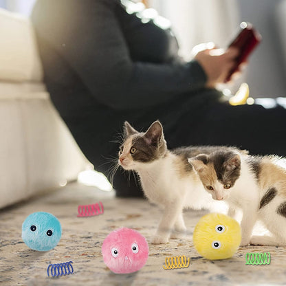 Flauschiger Spielzeugball für Katzen