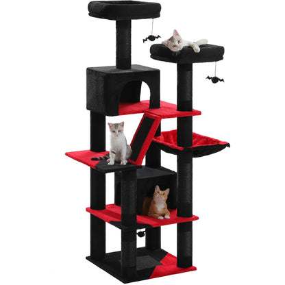 Katzenparadies - Mehrstöckiger Luxus Kletterturm für Hauskatzen