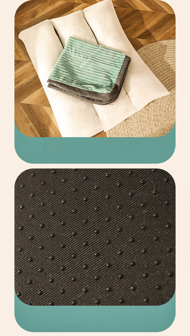 PurrClean - Waschbares Haustierbett mit Cordbezug