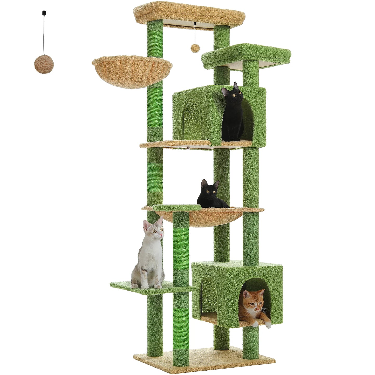 Katzenparadies - Mehrstöckiger Luxus Kletterturm für Hauskatzen
