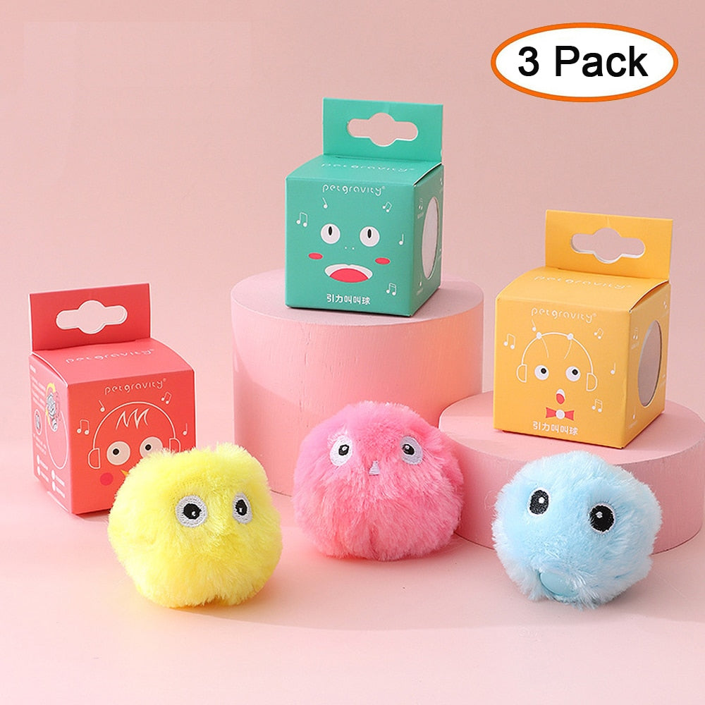 Flauschiger Spielzeugball für Katzen