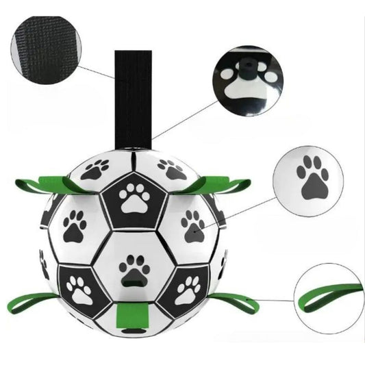Hunde-Fußball mit Griff