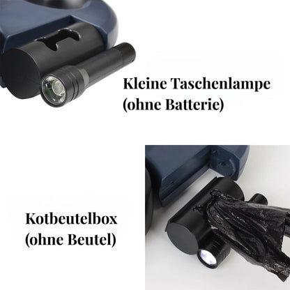 Doppelte einziehbare Hundeleine mit Licht