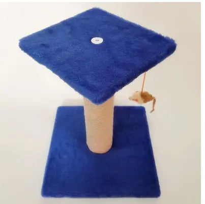 Katzenbaum mit Kratzpfosten und Spielzeugen