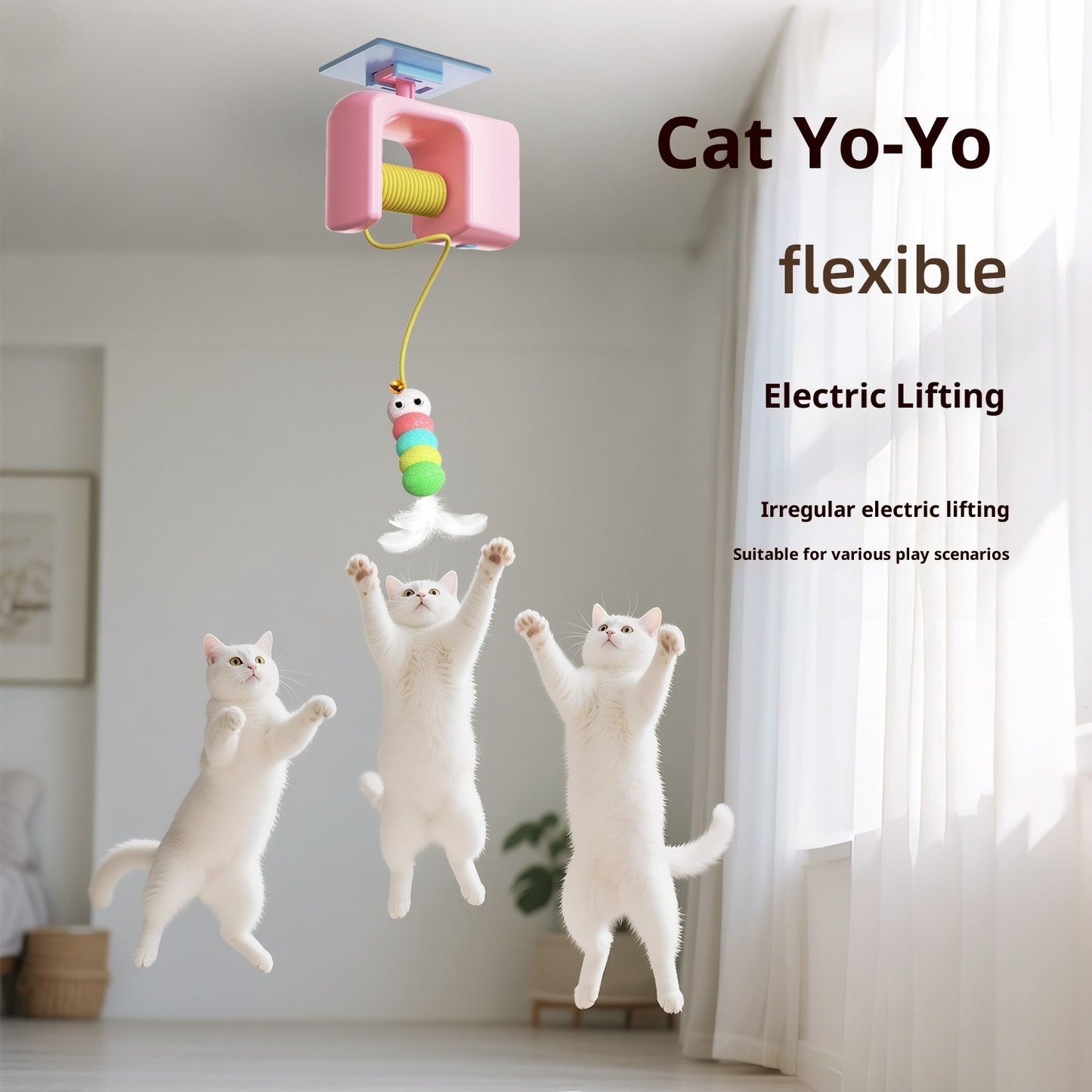 Elektrisches Katzenspielzeug Tür-Jojo